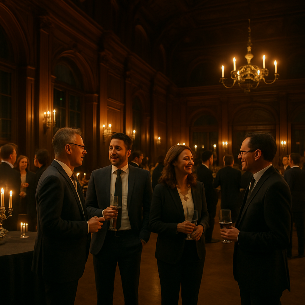 Unternehmerstammtisch Hundisburg 2025 – Teilnehmer beim Networking